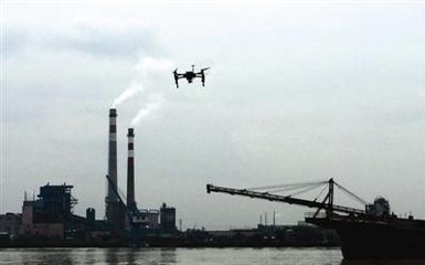 在户外环境空气质量监测中，无人机的应用